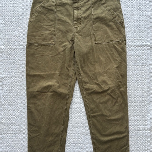 P&Co Service Fatigue Pants Olive 32x30 100% Cotton Twill Workwear Military-Look - Picture 5 of 6
